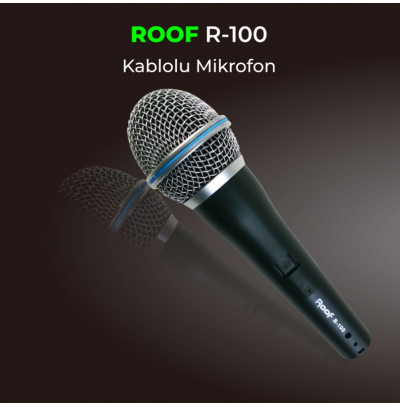 Roof R-100 Kablolu Dinamik Mikrofon