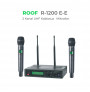 Roof R-1200 EE Kablosuz Çift El Mikrofon Seti