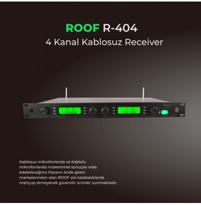 Roof R-404 Kablosuz 4 Kanal Receiver